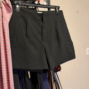 Black Polyester Shorts
